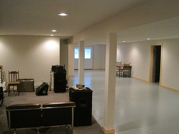 Custom finished basement