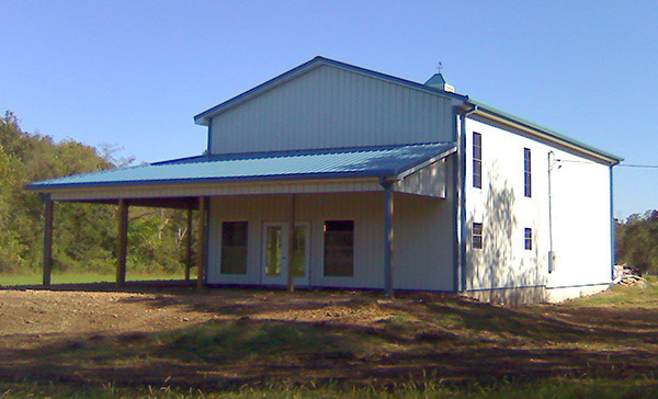 Framed shop with living quarters