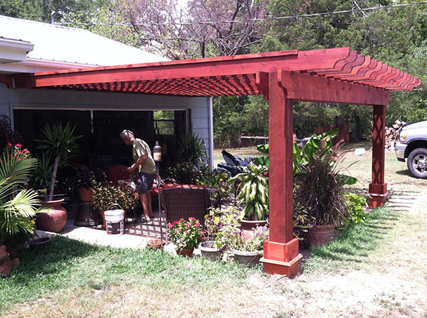 Western Red Cedar pergola addition